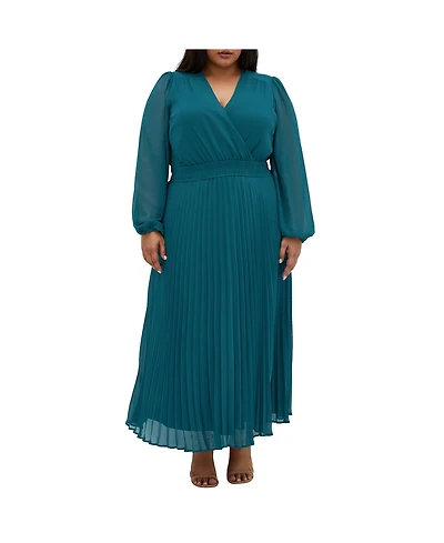 City Chic Plus Finley Sheer Dress