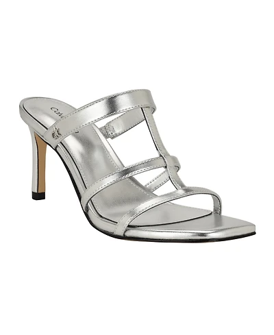 Calvin Klein Women's Hiledy Caged Slip-On Stiletto Sandals