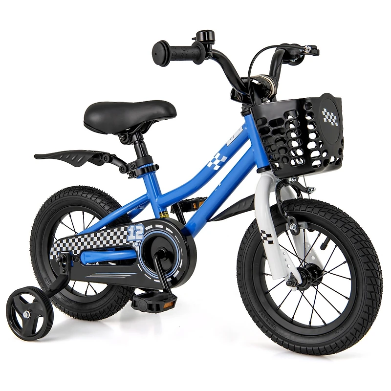 Kids Bike Children Bicycle with Training Wheels for 3-4 Years Old