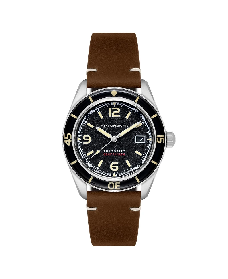Spinnaker Men's Fleuss Automatic Leather Strap Watch