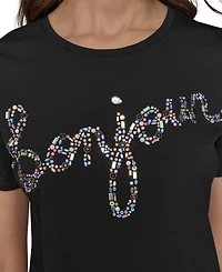 Karl Lagerfeld Paris Women's Graphic Crewneck T-Shirt