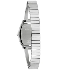 Caravelle Women's Crystal Accent Stainless Steel Expansion Bracelet Watch 22mm