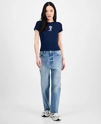 Just Polly Juniors' Cowboy Boots T-Shirt