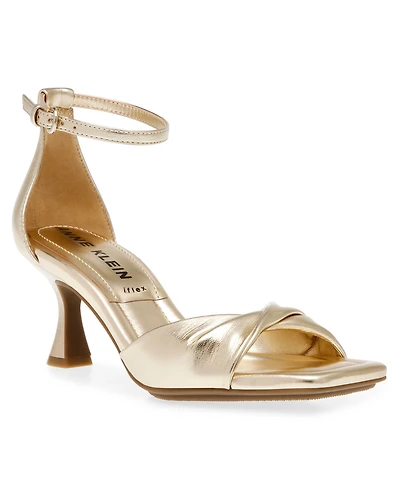 Anne Klein Women's Jessie Ankle Strap Two Piece Dress Sandals
