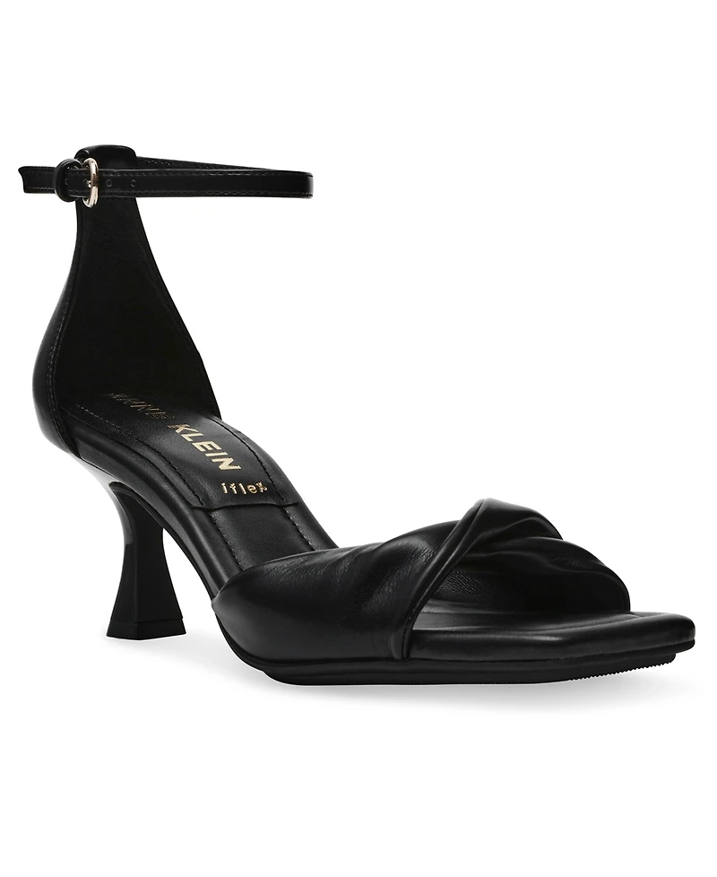 Anne Klein Women's Jessie Ankle Strap Two Piece Dress Sandals