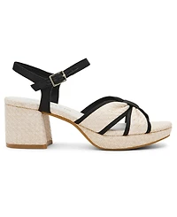 Anne Klein Women's Pileni Platform Block Heel Dress Sandals