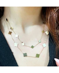 The Lovery Mini Gold Clover Necklace 14K Gold