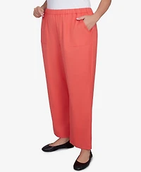 Alfred Dunner Plus Size Catalina Island Classic Balanced Side Pocket Short Length Pants