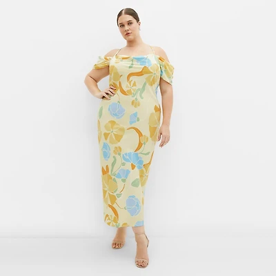 City Chic Plus Cady Print Dress