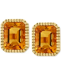 Effy Citrine Stud Earrings (5-5/8 ct. tw.) in 14k Gold-Plated Silver