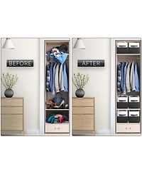 Sorbus 6 Pack 11" Two Tone Foldable Storage Cubes with Handles - Perfect for clothes, toys, books, linens