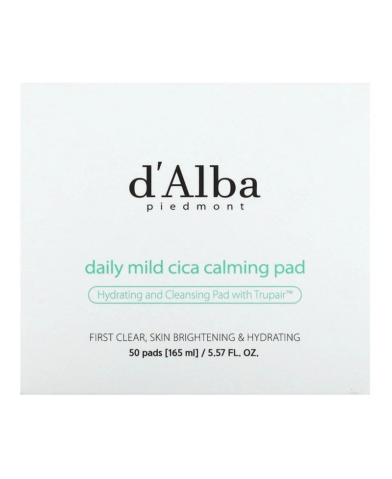 d'Alba Daily Mild Cica Calming Pad 50 Pads