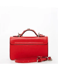 Susu Studded Small Leather Crossbody Bag Red Purse Women's Handbag