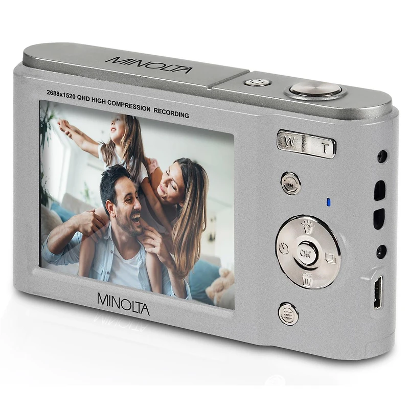 Minolta Minolta MND20 44 Mp 2.7K Ultra Hd Digital Camera (Silver)