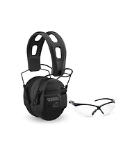 Walker's Recon Low Profile Black Digital Electronic Muff with Nrr 26 Bundle