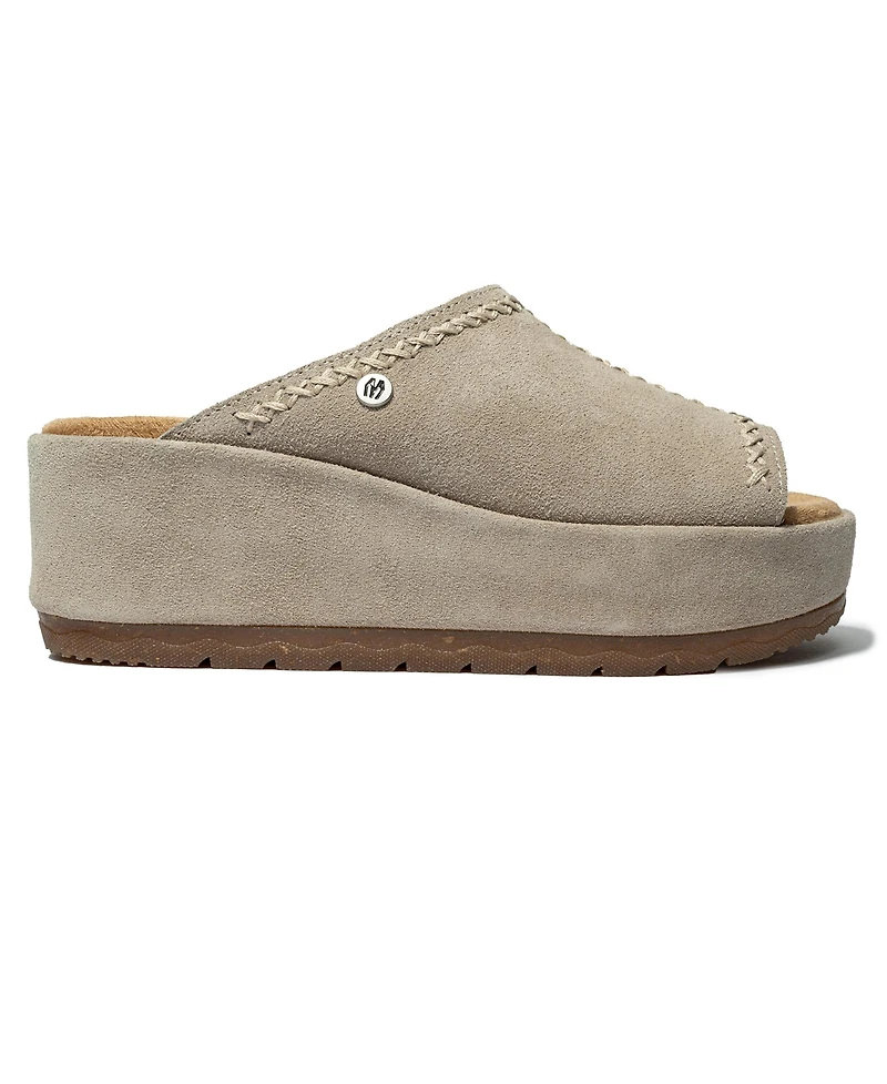 Minnetonka Women's Paislee Suede Wedge Sandals