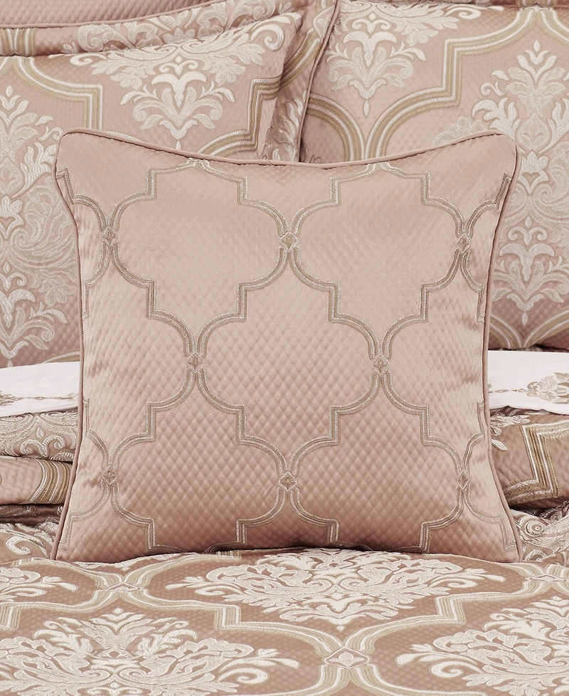 J Queen New York Rosewater Embellished Decorative Pillow, 18" x 18"
