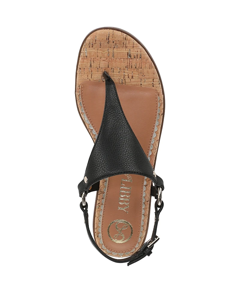 Sam and Libby Women's Kellen Thong Slingback Flat Sandals