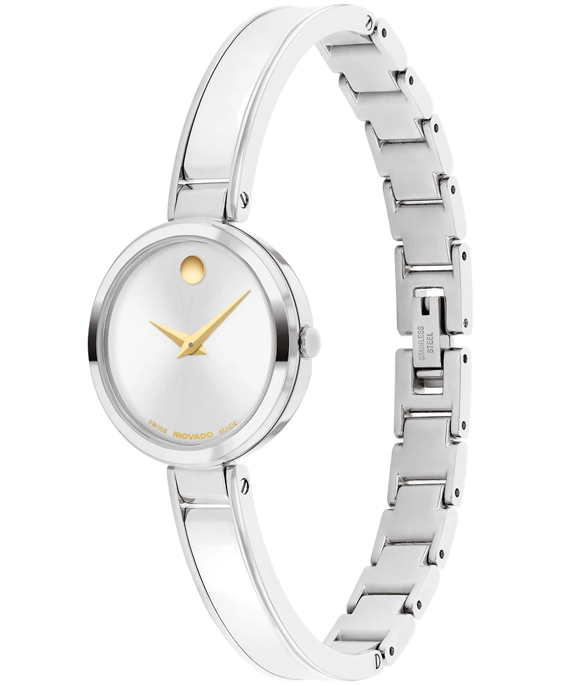 Movado Women's Moda Swiss Quartz Stainless-Steel Watch, 24mm