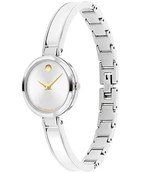 Movado Women's Moda Swiss Quartz Stainless-Steel Watch, 24mm