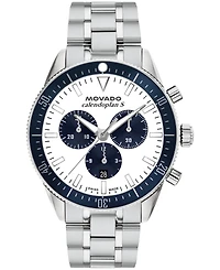 Movado Men's Calendoplan S Swiss Quartz Chrono Stainless-Steel Watch, 42mm