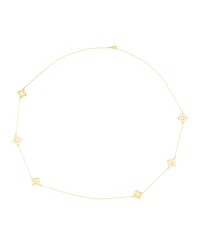 Adornia Gold Clover 36" Station Necklace
