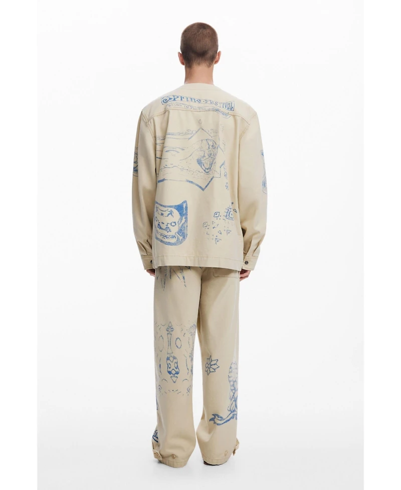 Desigual Men's Ethnic print jacket