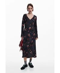 Desigual Women's Midi dress with checks