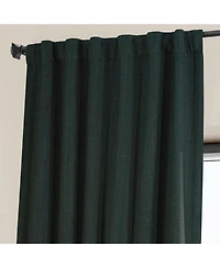Half Price Drapes Textured Faux Linen Room Darkening Curtain