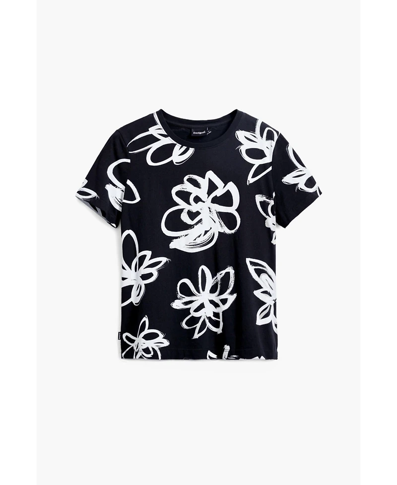 Desigual Women's Large flower T-shirt