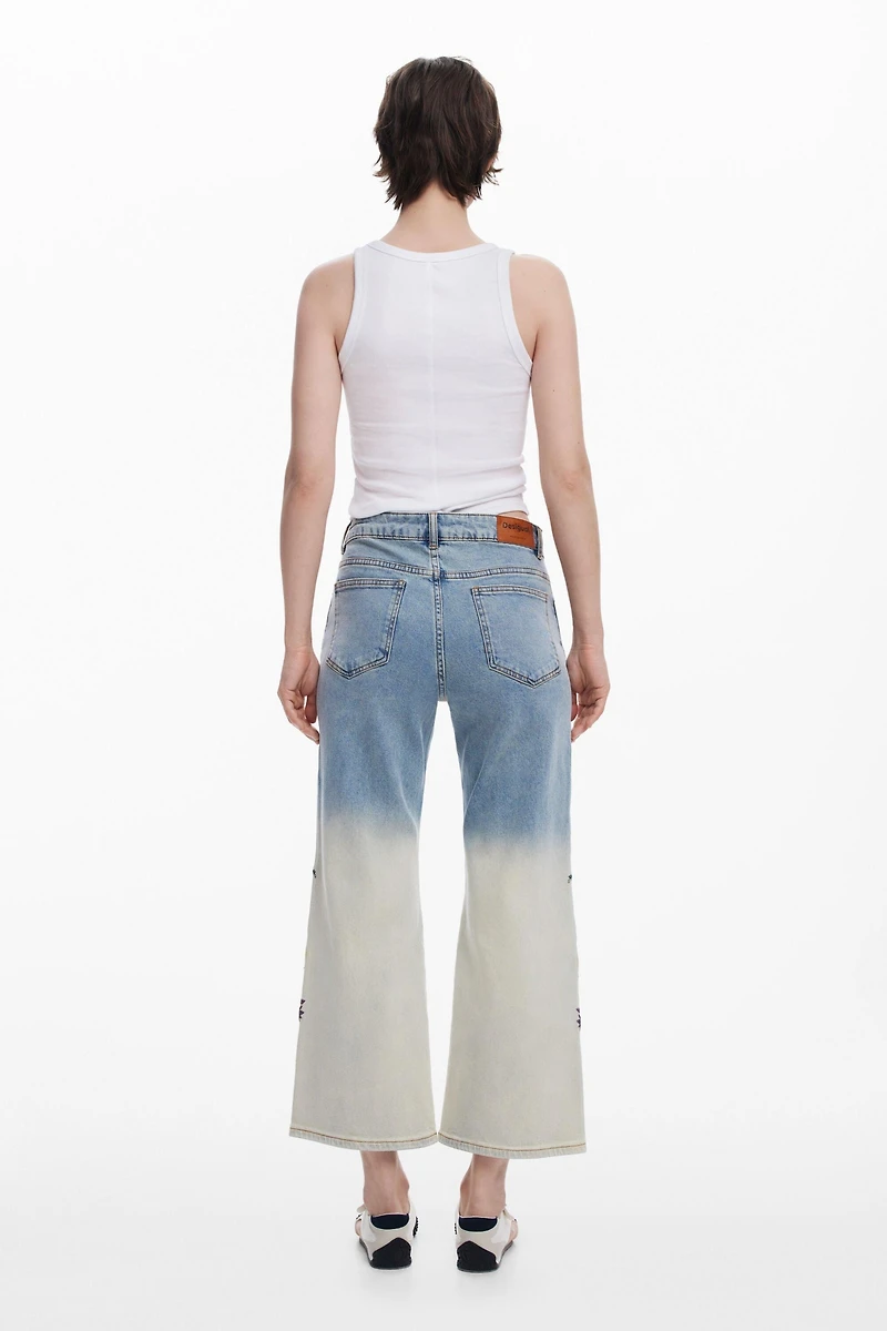 Desigual Women's Floral Culotte Jeans