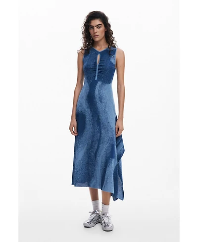 Desigual Women's Jacquard cut-out dress