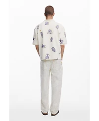 Desigual Men's Vertical striped pants