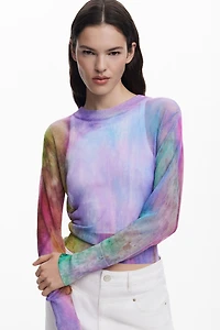 Desigual Women's Watercolor fine sweater
