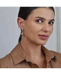 Bling Jewelry Classic Elegant Simple Round Light Weight Dangle Lever Back Drop Ball Earrings Yellow 18K Gold Plated Brass