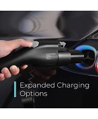 Lectron J1772 to Tesla Adapter 80 Amp (250V) - Compatible with Tesla Model S/3/X/Y/Cybertruck and All Electric Vehicles in the Nacs Alliance (Black)