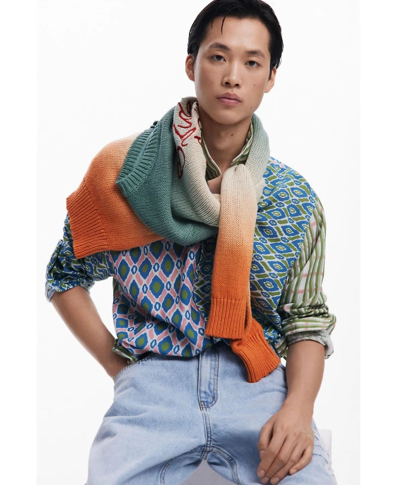 Desigual Men's Long-sleeve Jacquard shirt