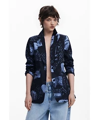 Desigual Women's Collage print blazer
