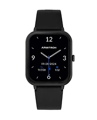Armitron Connect Eclipse Black Silicone Smartwatch, 45mm