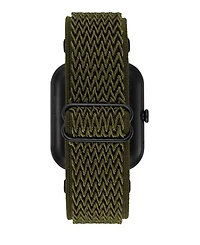 Armitron Connect Eclipse Dark Green Woven Elastic Smartwatch, 45mm