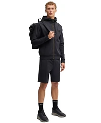 Boss by Hugo Men's Double B Monogram Zip-Up Hoodie