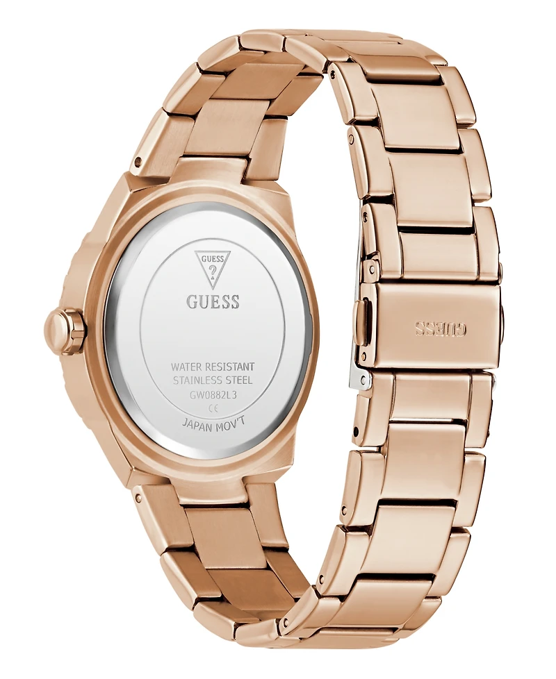 Guess Women's Analog Rose Gold Tone Stainless Steel Watch, 36mm