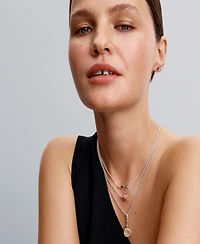 Pandora Sterling Silver Arrow and Murano Glass Heart Necklace
