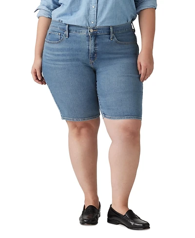 Levi's Plus Mid-Rise Shaping Bermuda Shorts