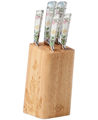 Lenox Butterfly Meadow Herb 6-Pc. Cutlery Block Set