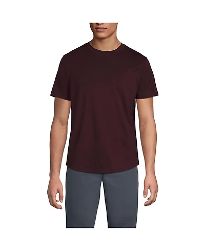 Lands' End Big & Tall Short Sleeve Supima Curved Hem Tee