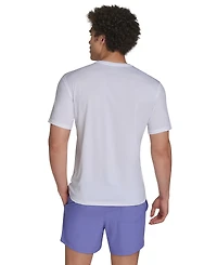 Calvin Klein Men's Logo Short-Sleeve Swim Rash Guard