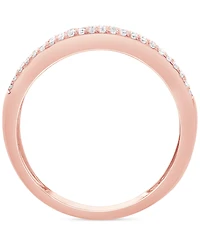 Diamond Pave Multirow Band (1/2 ct. t.w.) in 14k Rose Gold