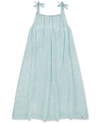 Hurley Big Girls Floral-Print Spaghetti-Strap Swing Dress