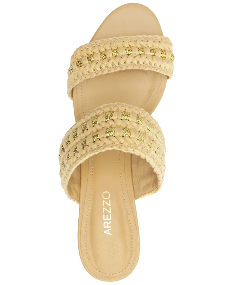 Arezzo Women's Vera Round Toe Dress Sandals